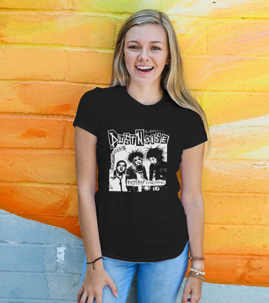 Fuzzz Dustnoise Aargh 2 Destroy Everything EP Punk Rock T-Shirt