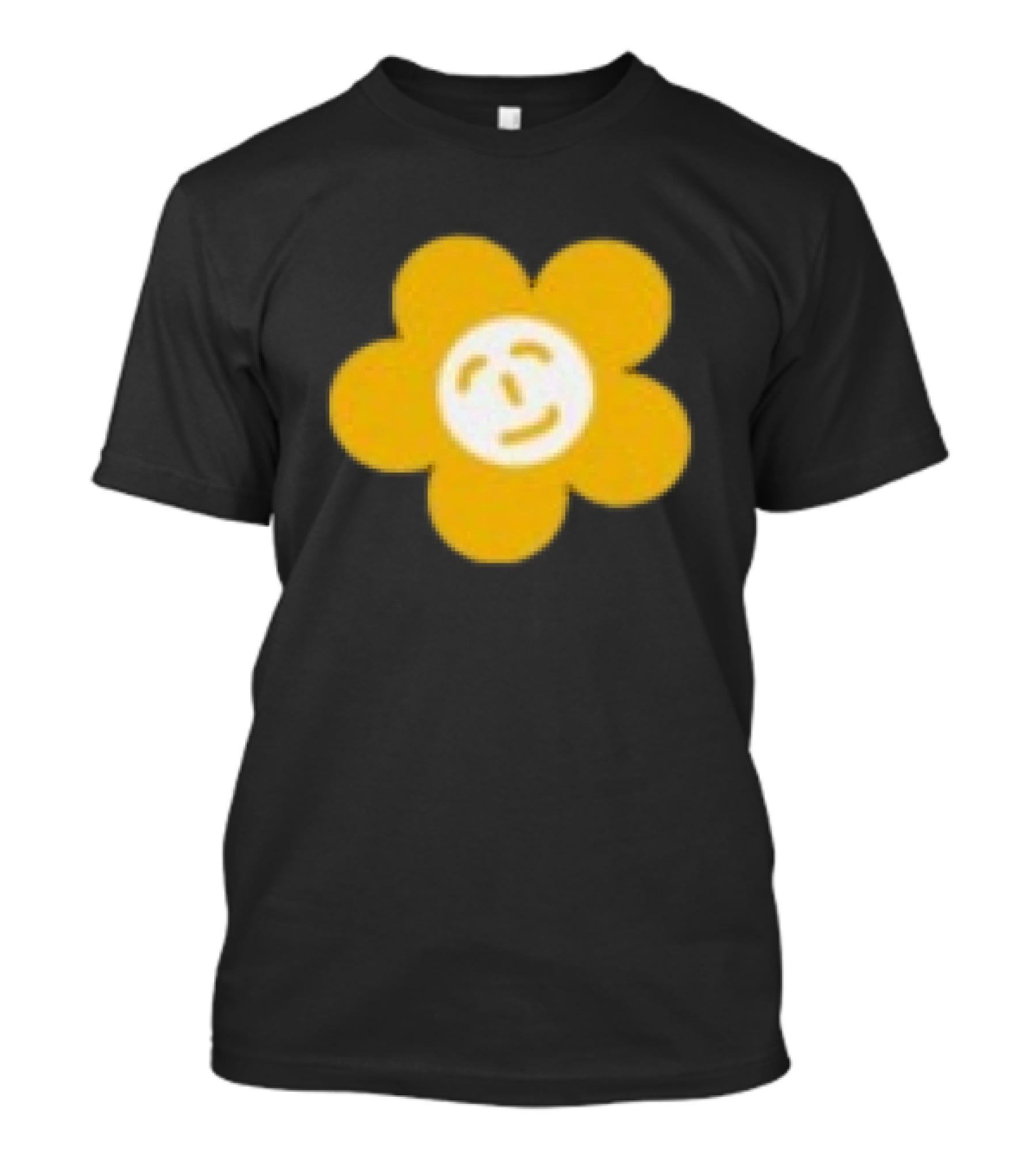 Paperboxmart Store Smiling Yellow Flower Face T-Shirt