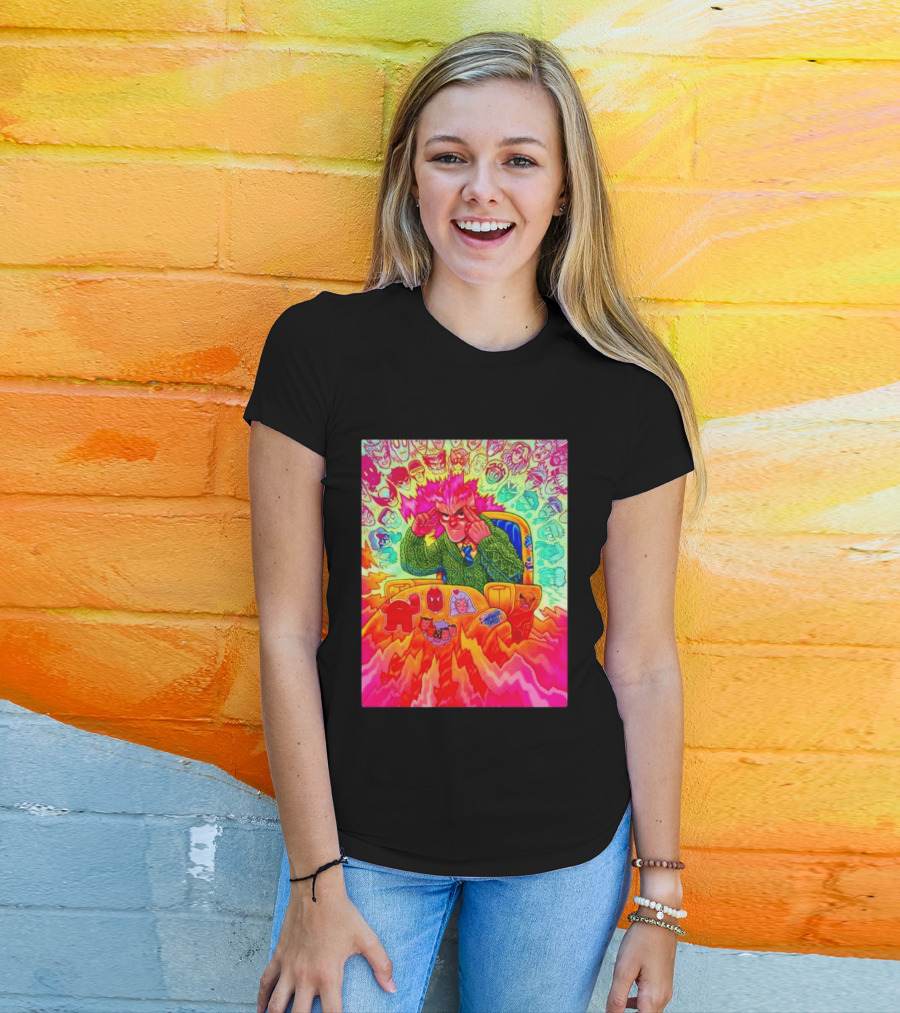 Professor X Dazzler World Tour X Men Collage Psychedelic Comic Art Marvel Characters T-Shirt