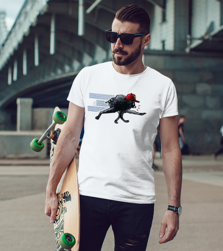 Toronto Blue Jays Baseball Raccoon Wearing Red Cap MLB T-Shirt