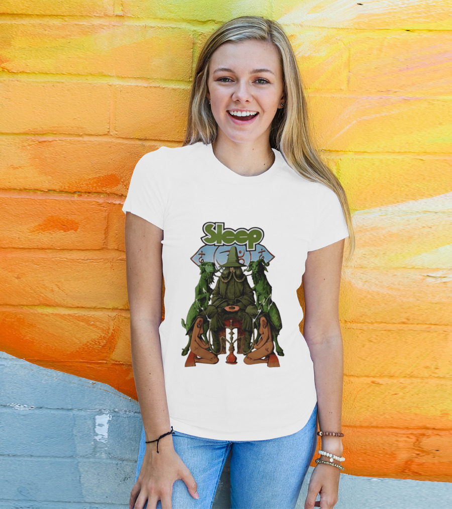 Sleep Band Wizard Hookah Goat Stoner Rock Psychedelic T-Shirt