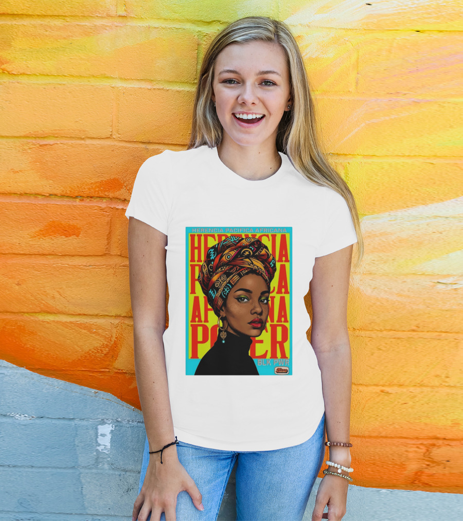 Herencia Pacifica Africana Power Blk Pwr Narez Wear T-Shirt