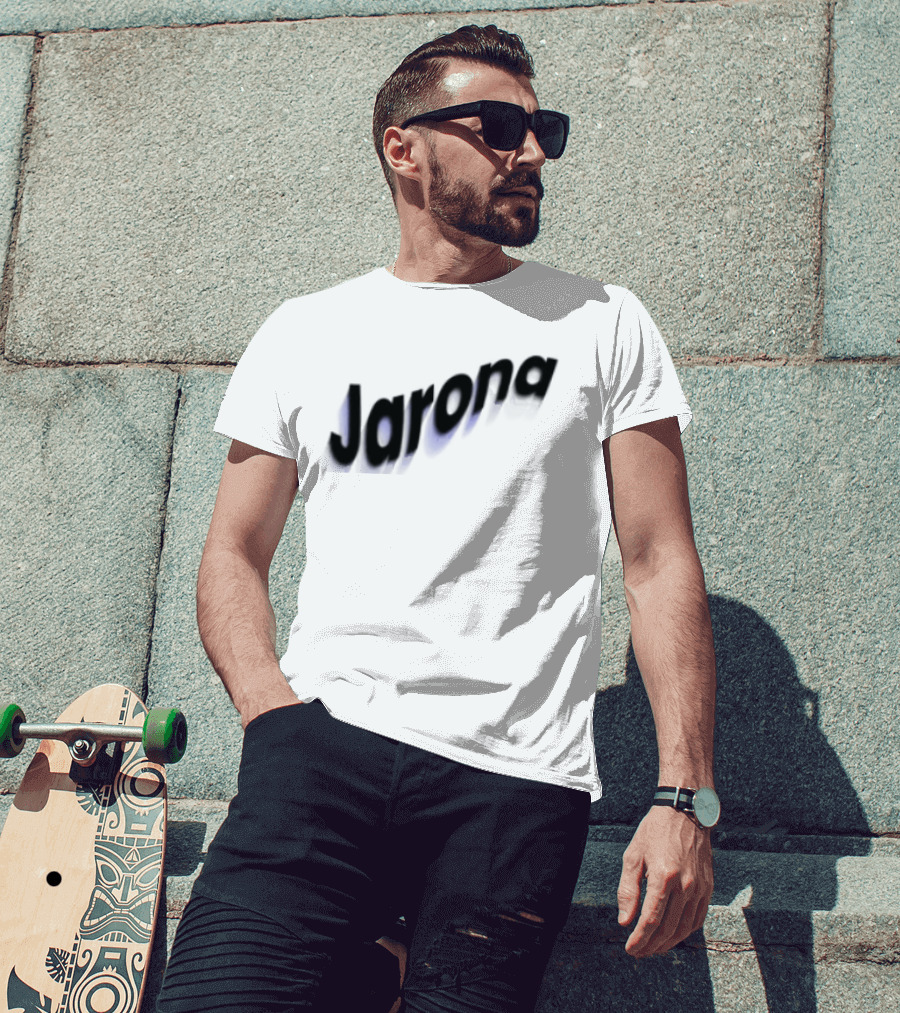 Jarona Paperboxmart Store Blue Black Gradient T-Shirt