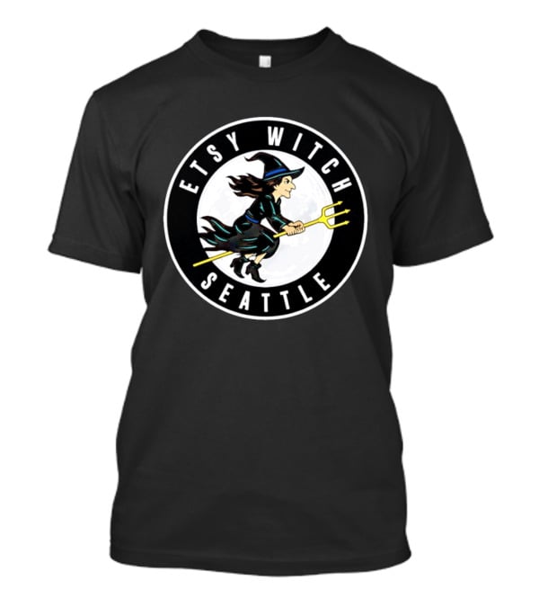 Etsy Witch Seattle Full Moon Trident Rider Fantasy T-Shirt