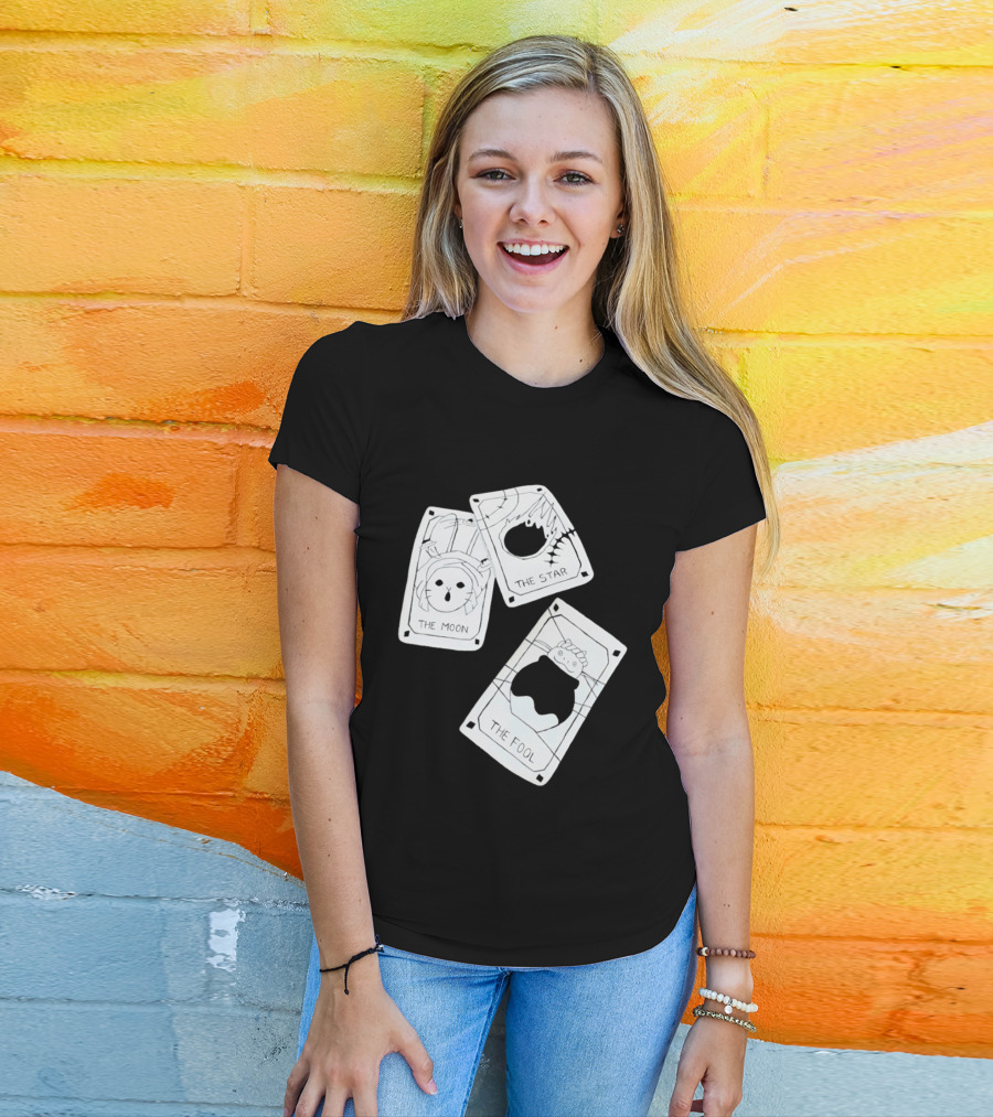 Studio Ghibli Tarot Cards The Moon The Star The Fool Collection T-Shirt