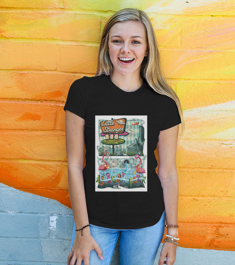 Little Stranger Asbury Park NJ Asbury Lanes DJ HOPPA WAX 7 25 2026 Flamingos T-Shirt