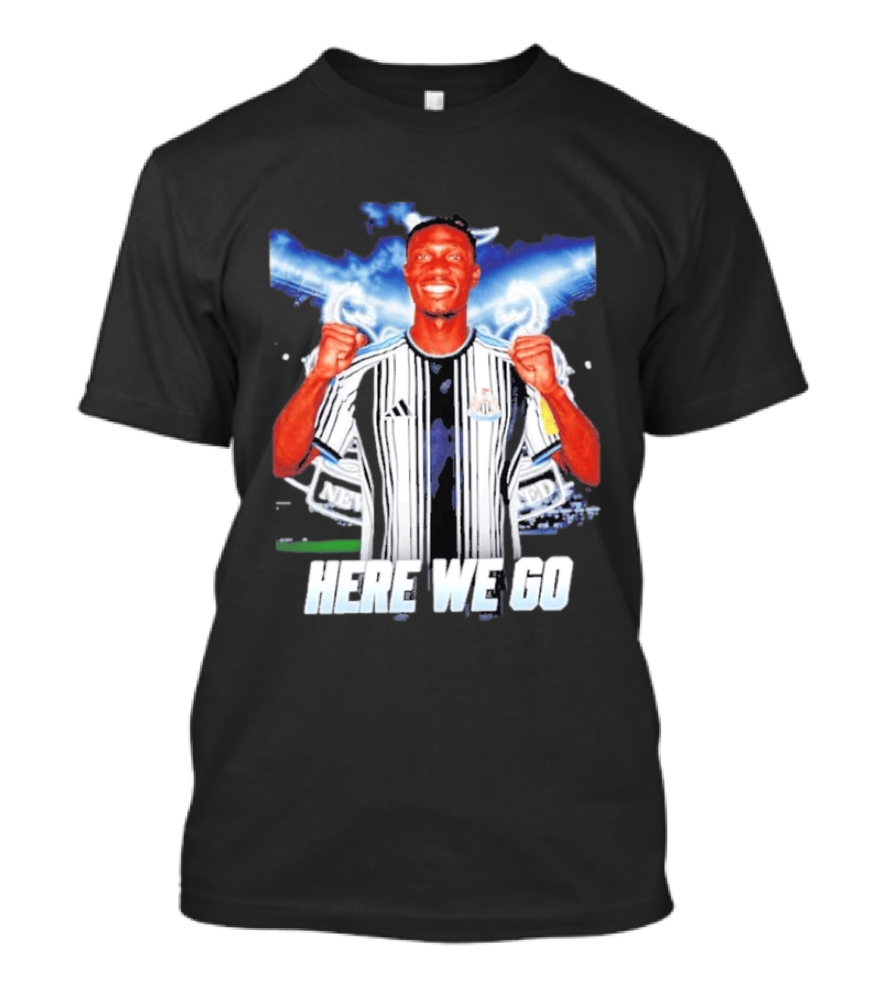 Aladji Bamba Newcastle United Here We Go T-Shirt
