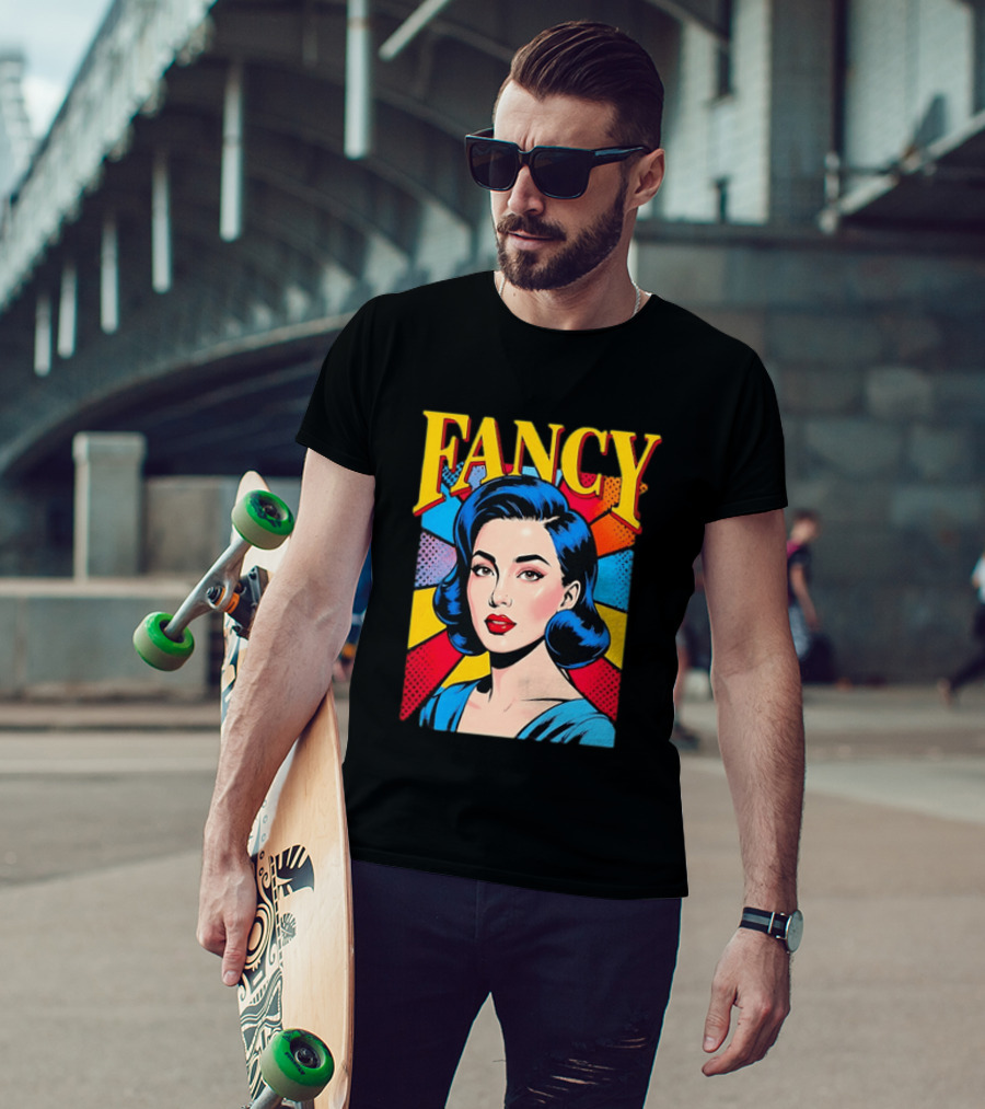 Fancy Pop Art Comic Woman T-Shirt