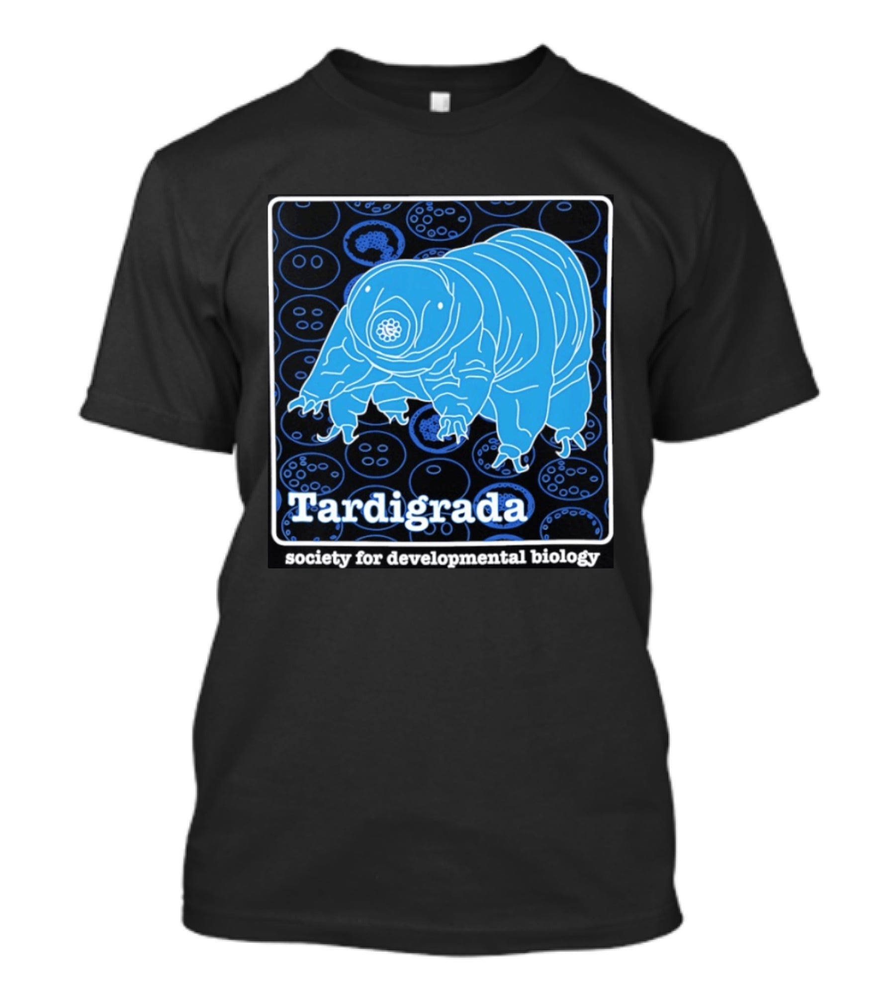 Tardigrada Society For Developmental Biology Blue Water Bear T-Shirt