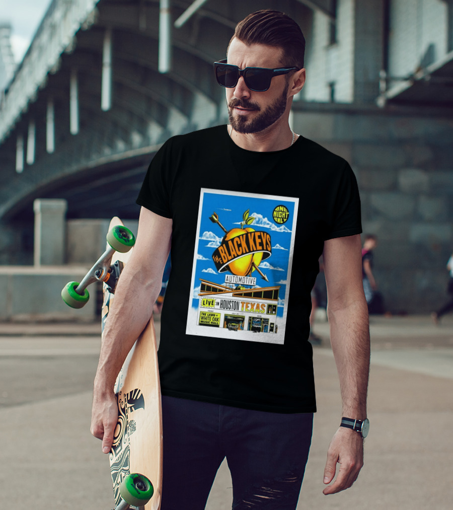 The Black Keys Live Houston Texas July 24 2026 One Night Only White Oak Music Hall T-Shirt