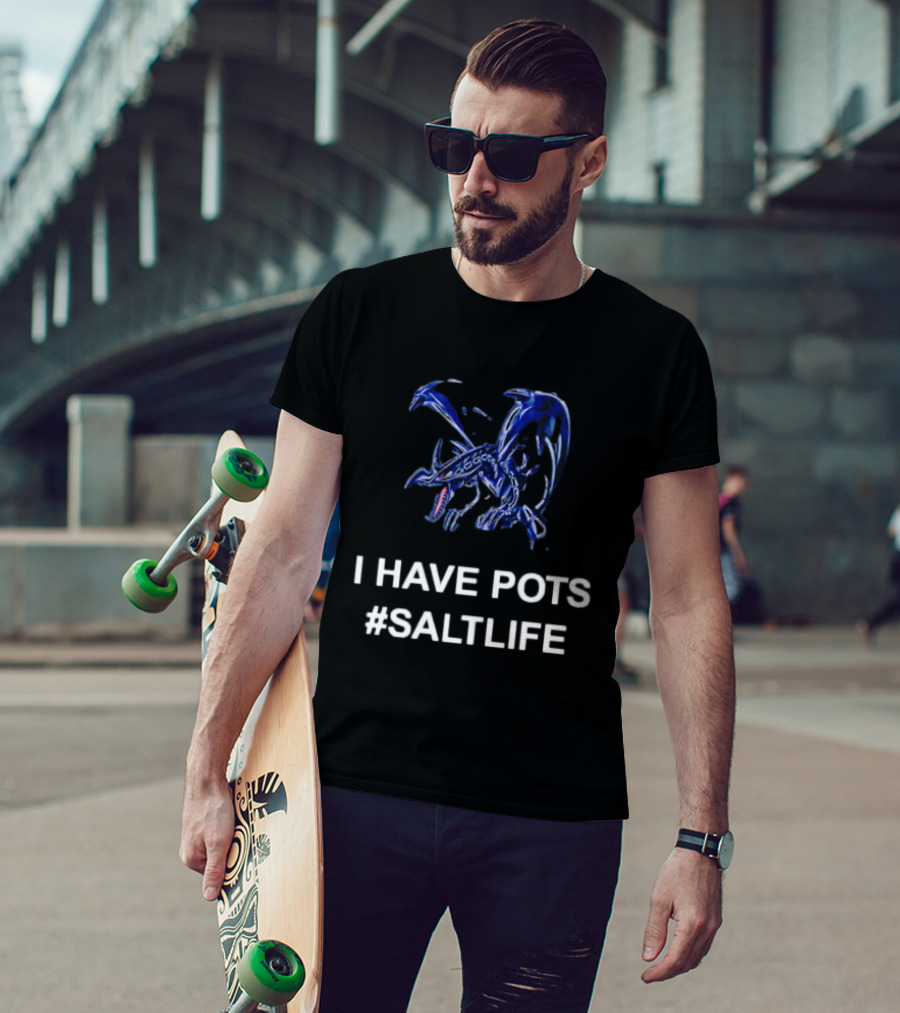 I Have POTS Red Eyes Black Dragon SaltLife T-Shirt