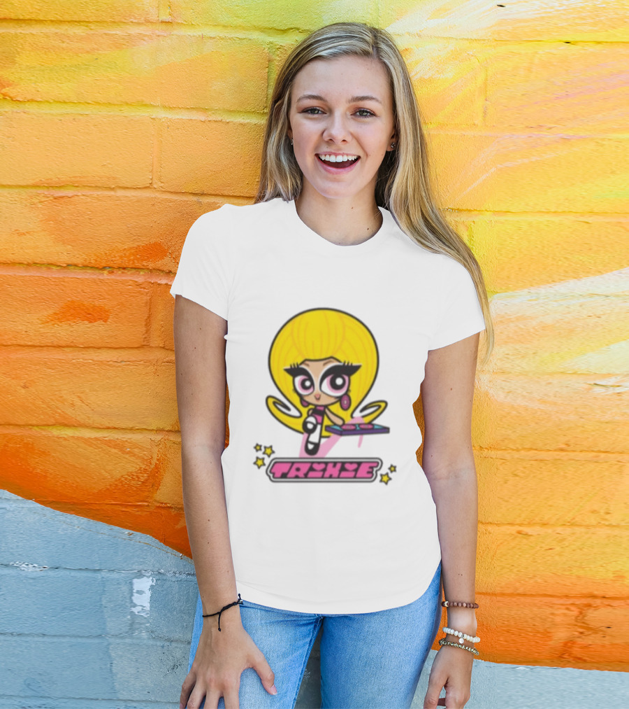 Trixie Mattel Spd Babydoll Pink Cartoon Character Stars T-Shirt
