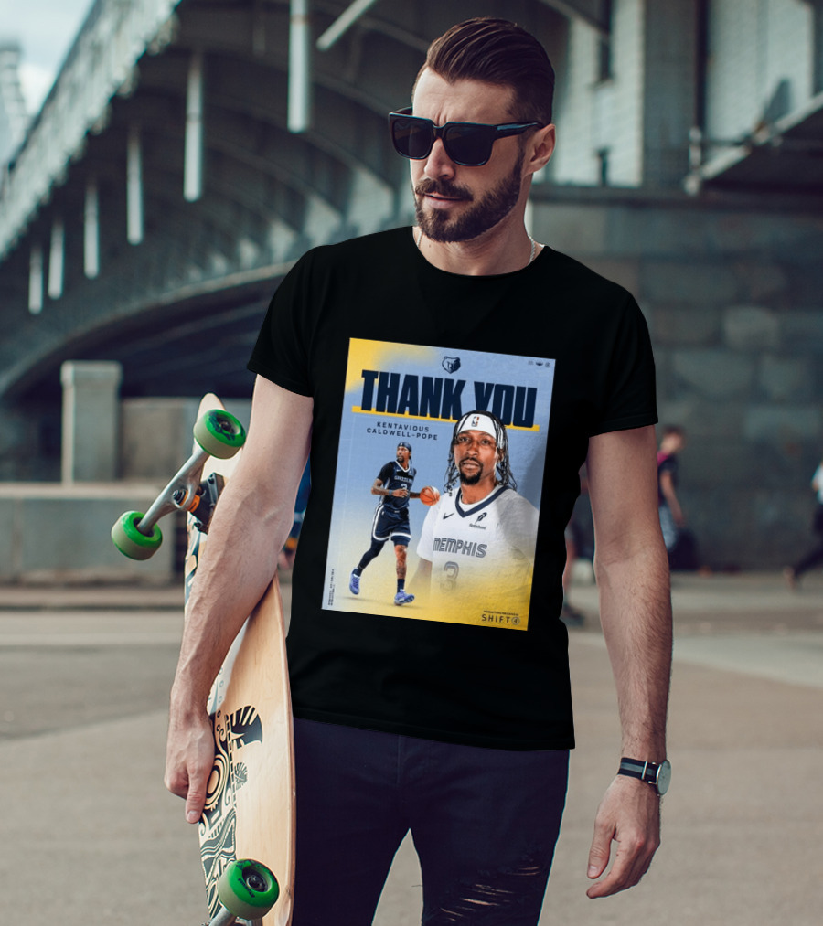 Thank You Kentavious Caldwell Pope Memphis Grizzlies Basketball 3 NBA Fan T-Shirt