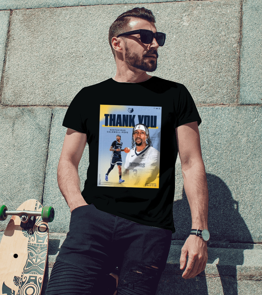 Thank You Kentavious Caldwell Pope Memphis Grizzlies Basketball 3 NBA Fan T-Shirt