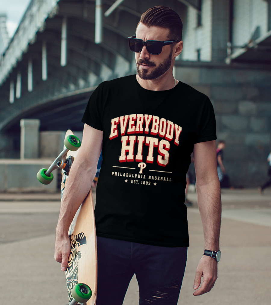 Everybody Hits Philadelphia Baseball Est 1883 T-Shirt