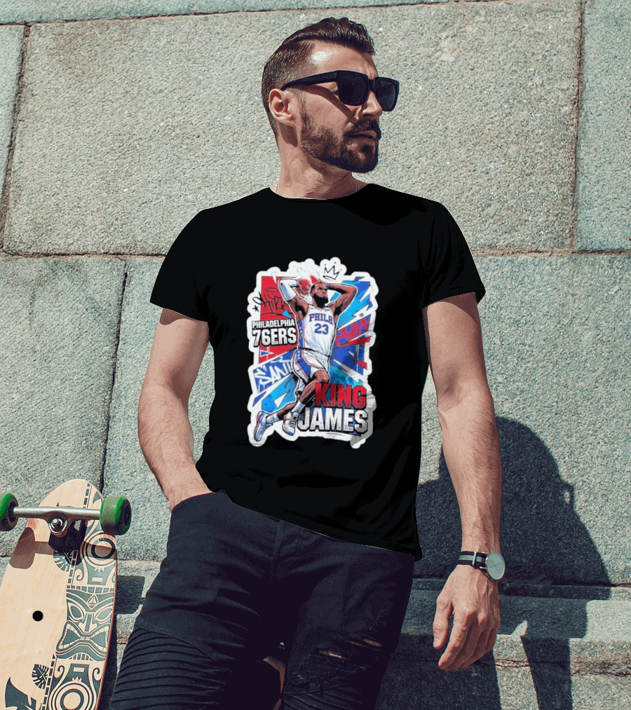 Philadelphia 76ers King James Basketball Fans T-Shirt