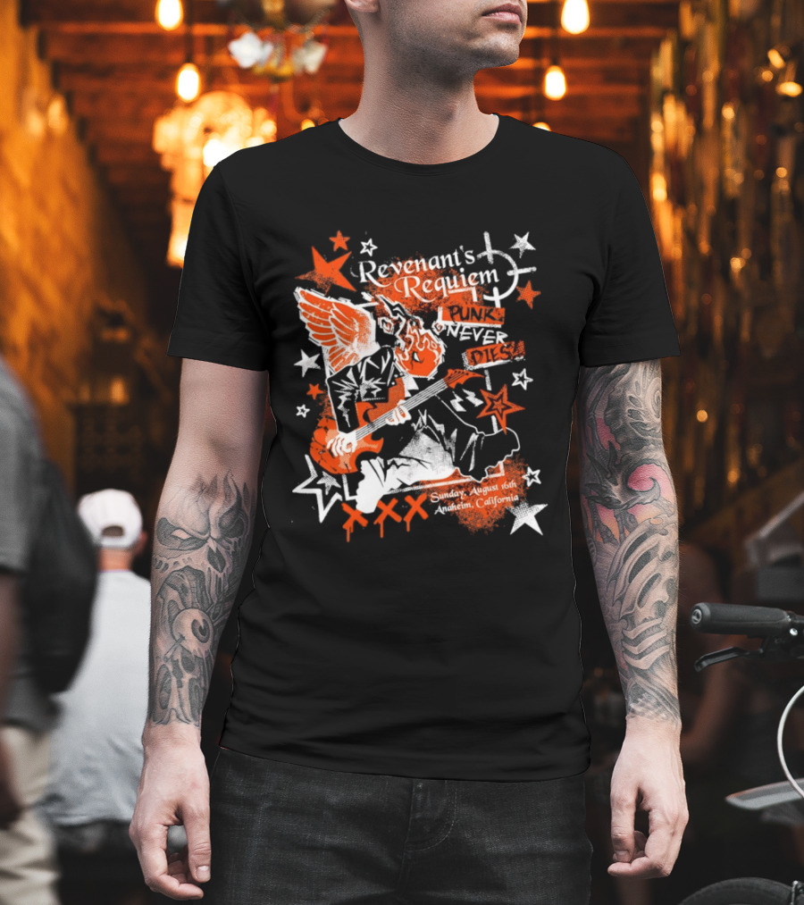 Revenant's Requiem Punk Never Dies Anaheim August 16th Sunday California Concert T-Shirt