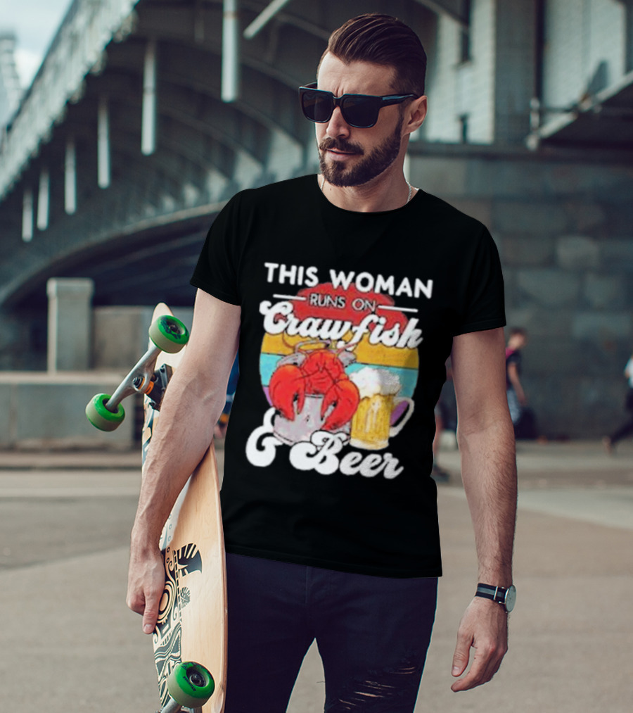 This Woman Runs On Crawfish And Beer With Vintage T-Shirt