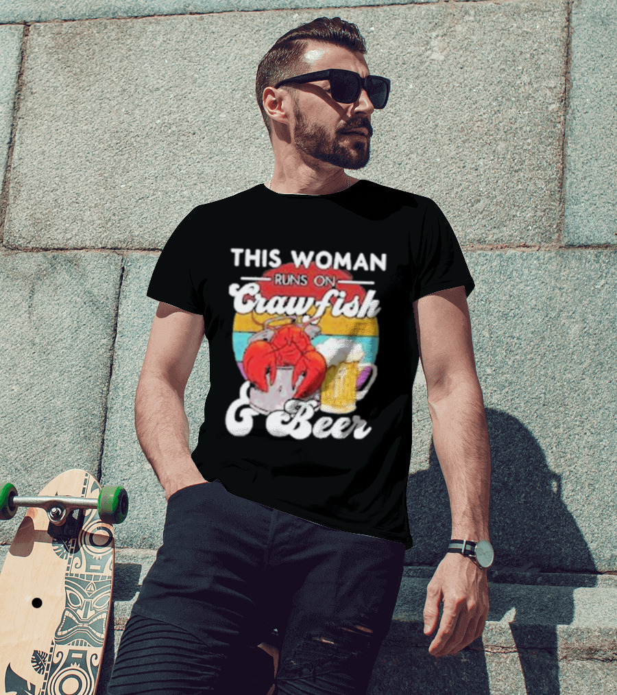 This Woman Runs On Crawfish And Beer With Vintage T-Shirt