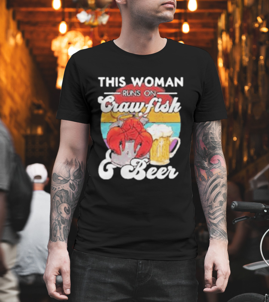 This Woman Runs On Crawfish And Beer With Vintage T-Shirt