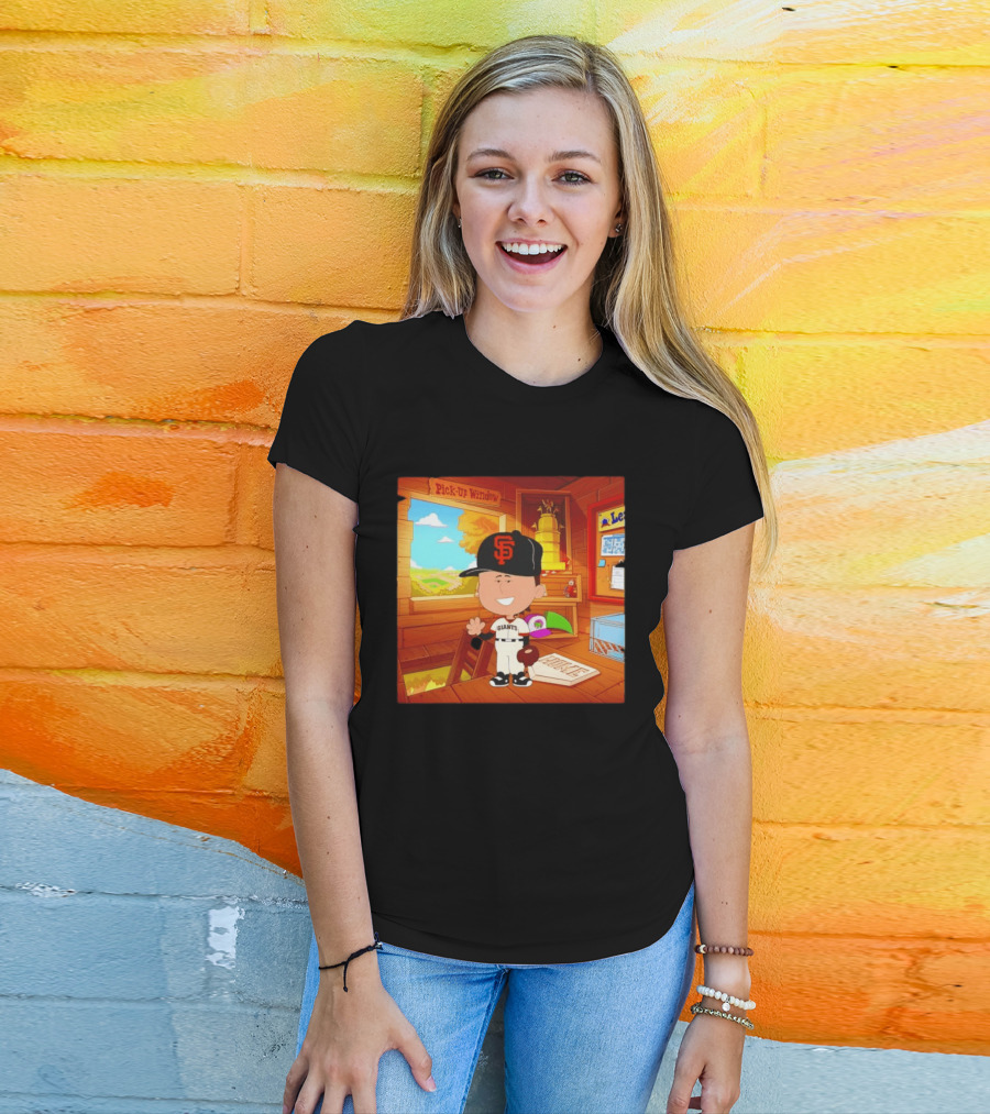 Tyler Mahle San Francisco Giants Baseball Cartoon Peanuts T-Shirt