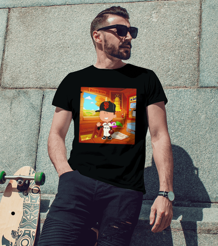 Tyler Mahle San Francisco Giants Baseball Cartoon Peanuts T-Shirt