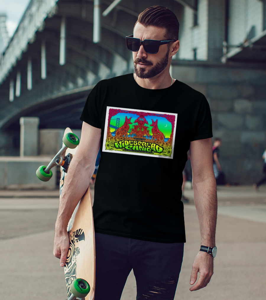 Widespread Panic Live At Fox Theater Oakland Jul 16 18 2026 Concert With Psychedelic Art And Bridge T-Shirt