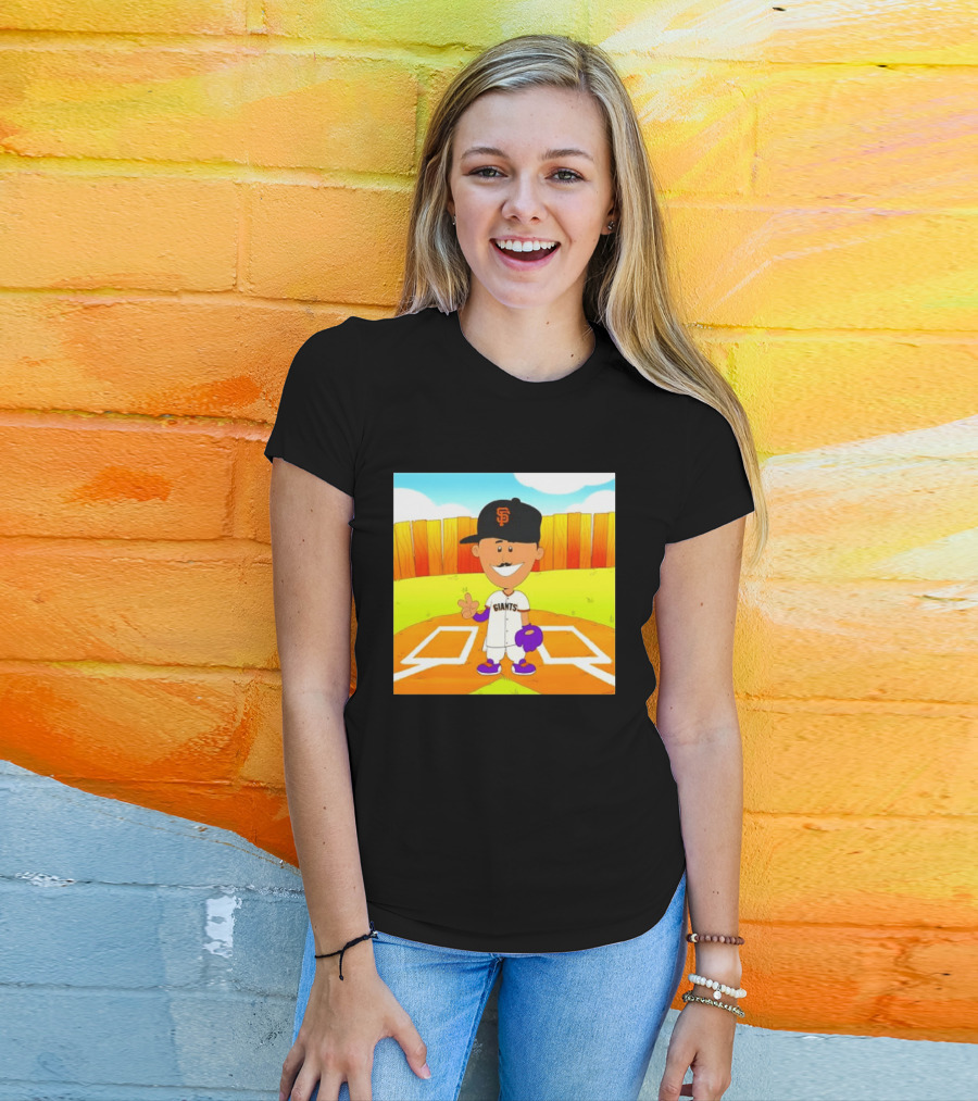 Willy Adames San Francisco Giants Cartoon Player T-Shirt
