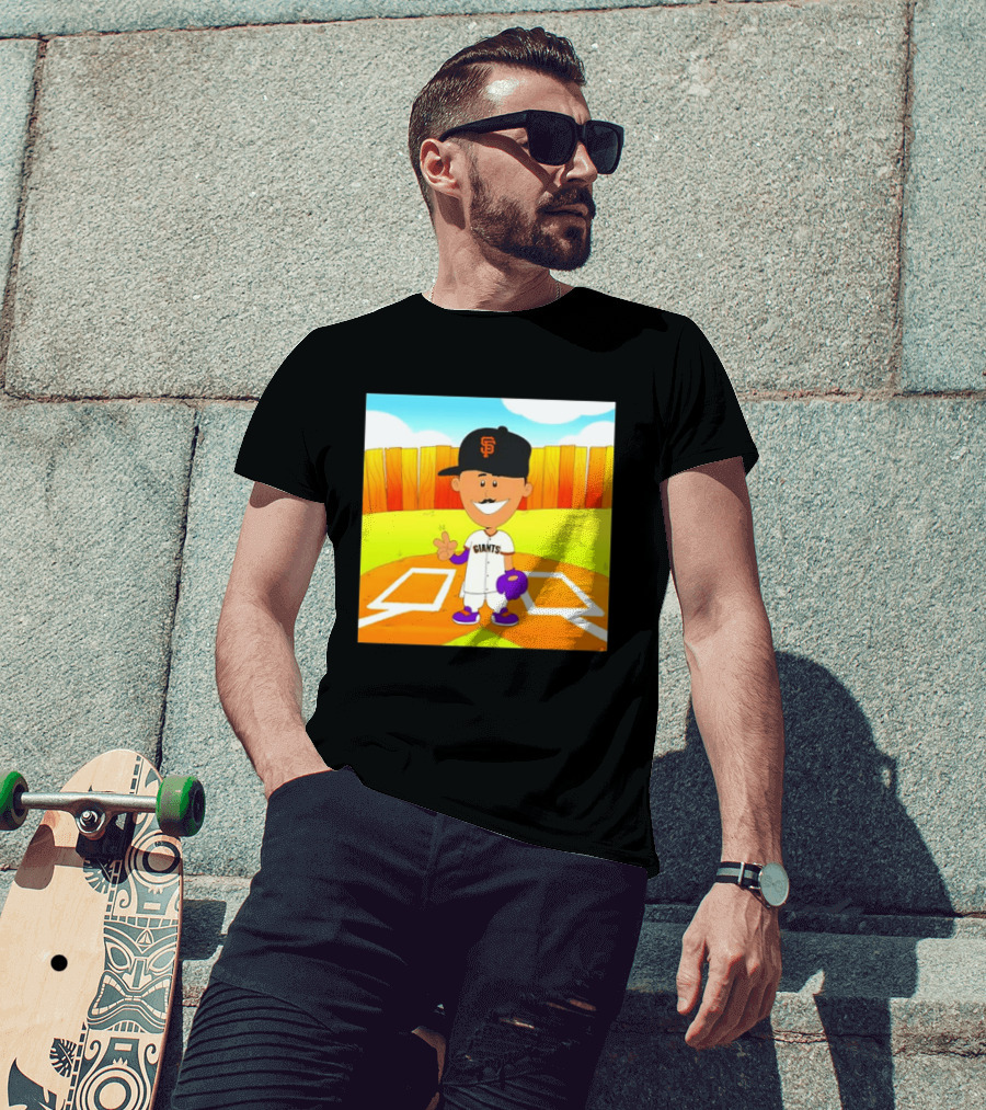 Willy Adames San Francisco Giants Cartoon Player T-Shirt