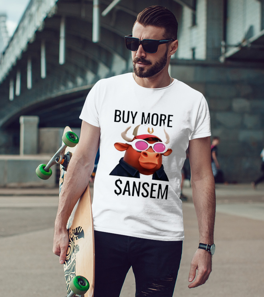 BUY MORE SANSEM Crypto Bull Finance T-Shirt