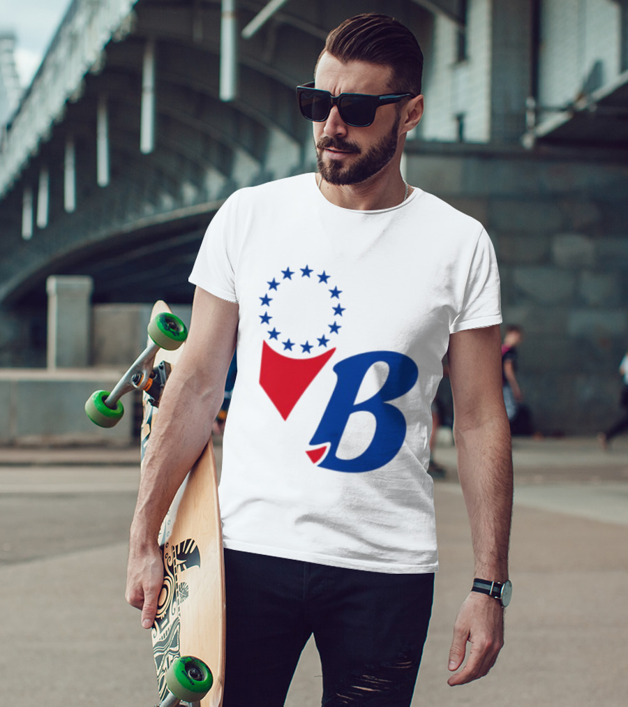 Chinatown Market Store Let Brotherly Love Philadelphia B Icon Circle Stars T-Shirt