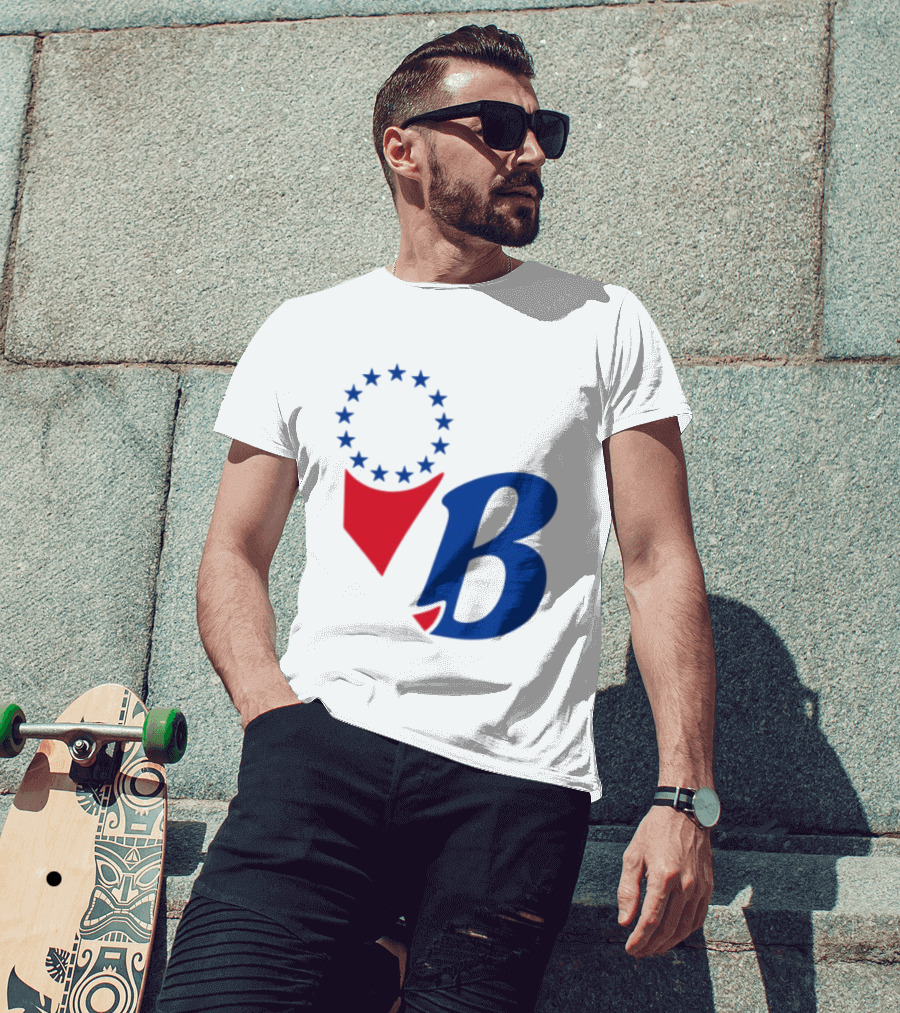 Chinatown Market Store Let Brotherly Love Philadelphia B Icon Circle Stars T-Shirt