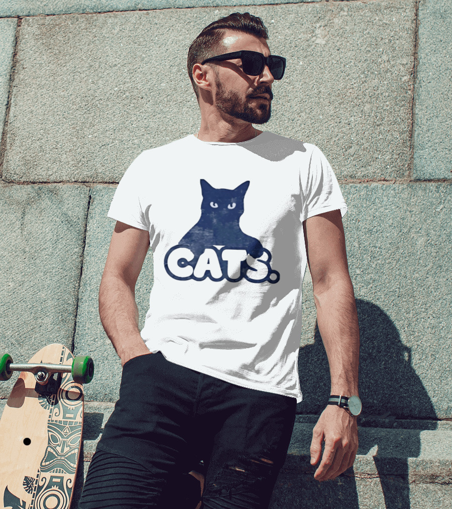 Distressed Vintage Cats Feline Kitten Pet T-Shirt