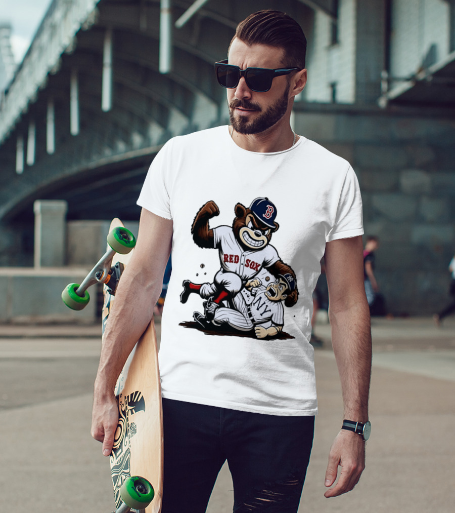 Red Sox Bear Vs NY Yankees Rivalry Showdown T-Shirt
