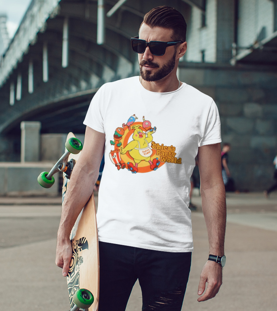 Hex Store Hex X Fnaf Chica's Party World Secret Of The Mimic 2 Party Time T-Shirt