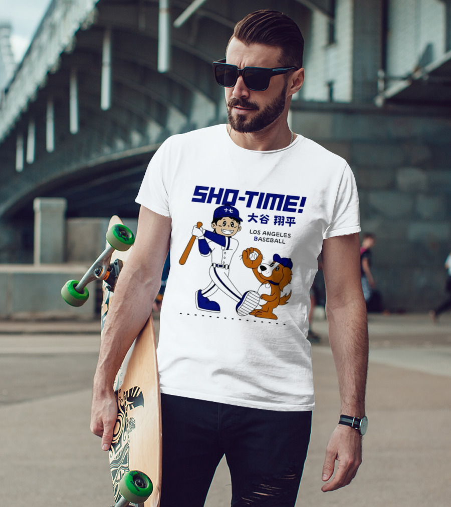 SHO TIME Shohei Ohtani Los Angeles Baseball Anime T-Shirt