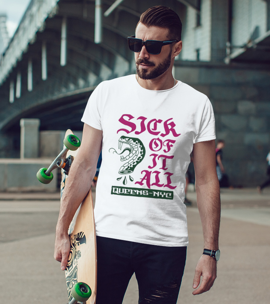 Sick Of It All Snake Queens NYC Hardcore Punk T-Shirt