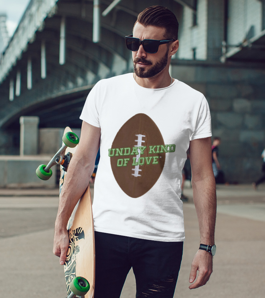 Sunday Kind Of Love Football Halftone Sports T-Shirt