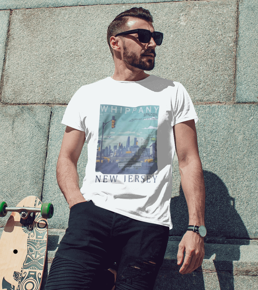 Whippany SPNCON August 21 23 2026 New Jersey Supernatural Convention Skyline Car Traffic Light T-Shirt
