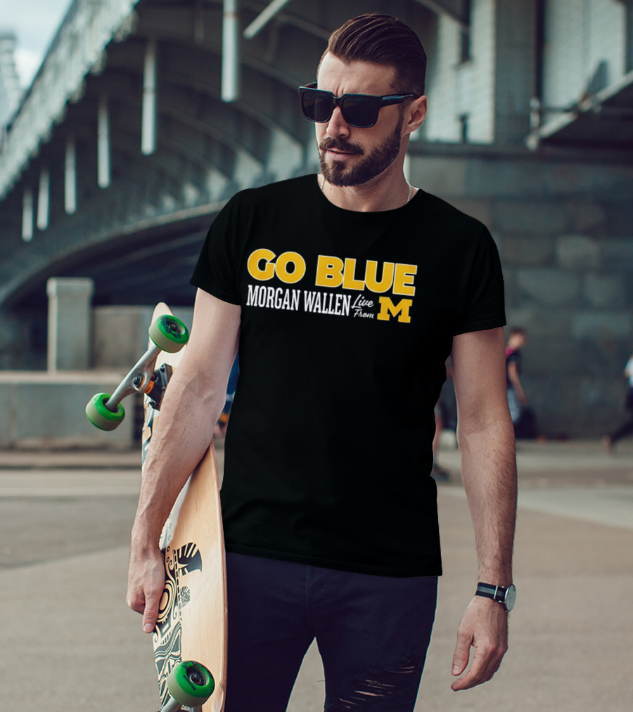 Morgan Wallen Live From Michigan Go Blue M T-Shirt