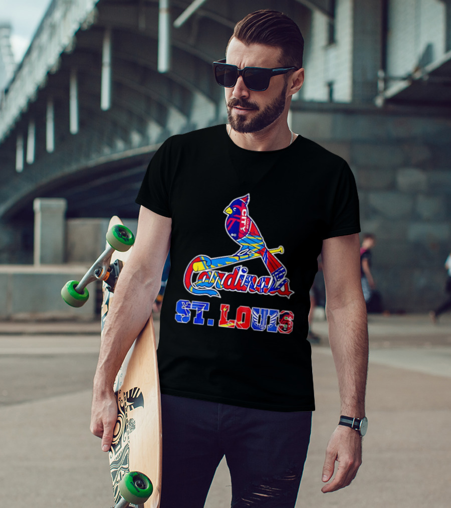 St Louis Cardinals City SC Soccer Baseball T-Shirt