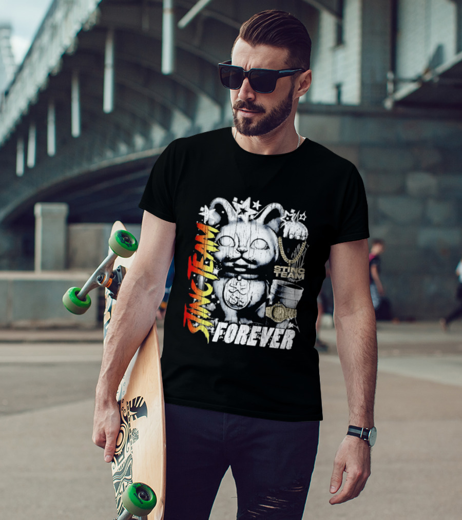 Stinc Team Forever Lucky Cat Bootleg Stinc Team Forever T-Shirt