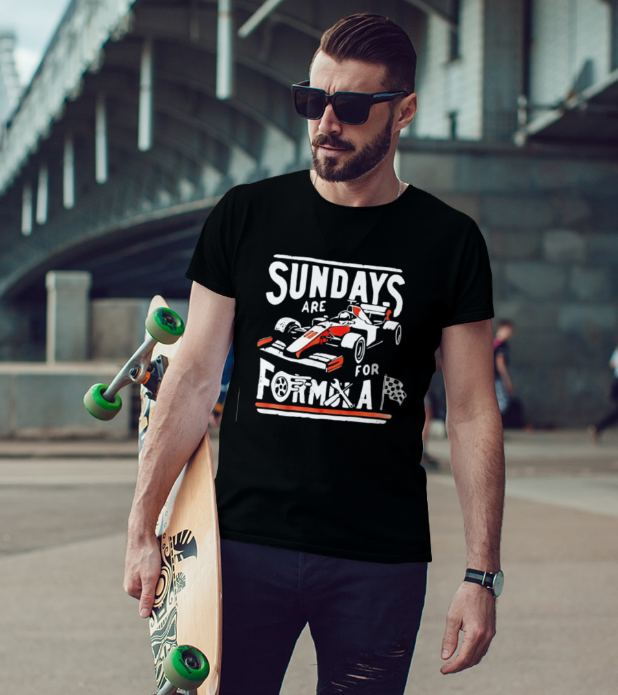 Sundays Are For Formula Racing Car T-Shirt