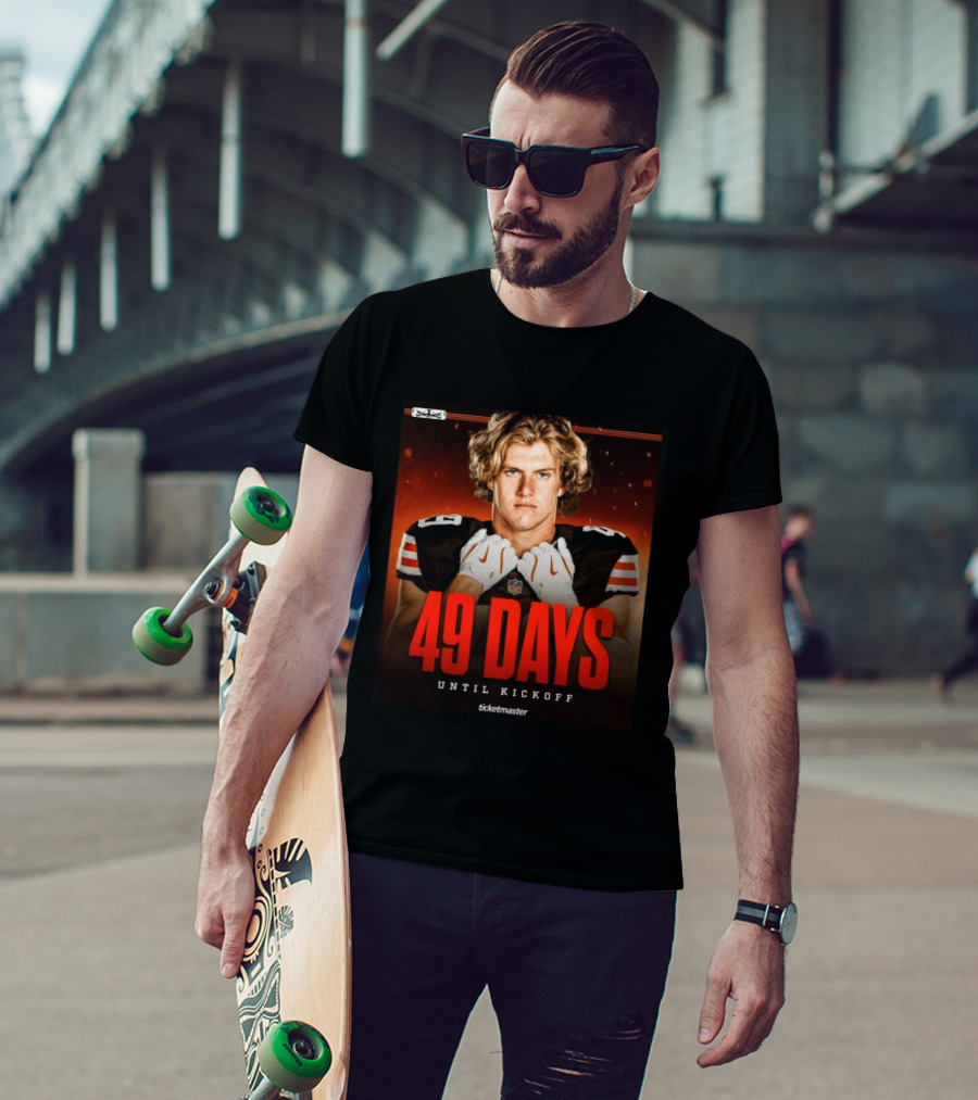 49 Days Until Kickoff NFL Countdown Ticketmaster Promotion T-Shirt