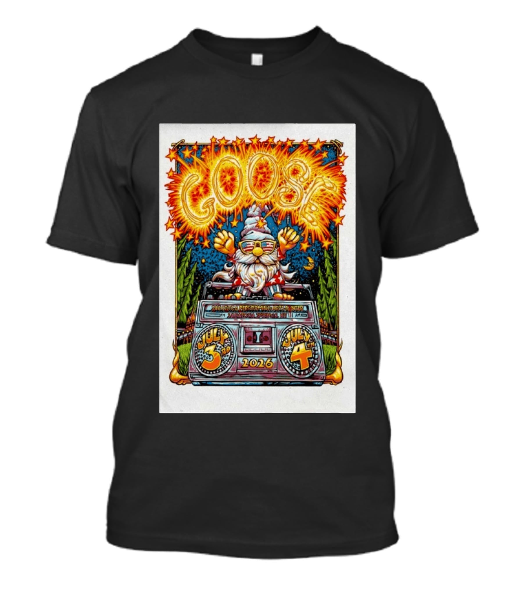 Goose July 3rd 4th 2026 Saratoga Springs NY T-Shirt