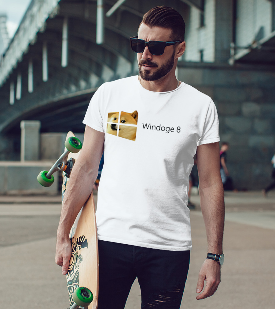 Doge Meme Windoge 8 Windows T-Shirt
