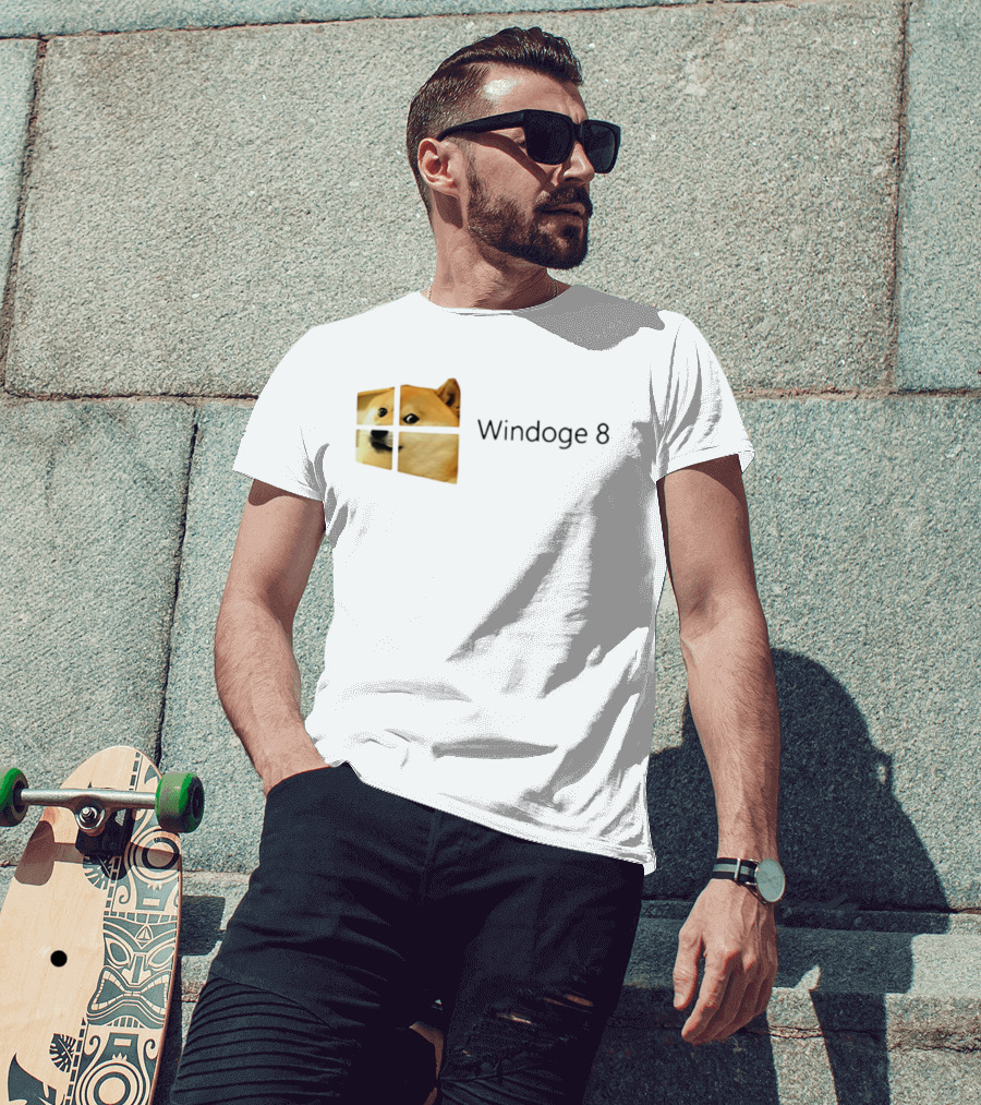 Doge Meme Windoge 8 Windows T-Shirt