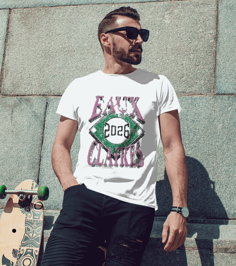 Eaux Claires 2026 WI Baseball T-Shirt