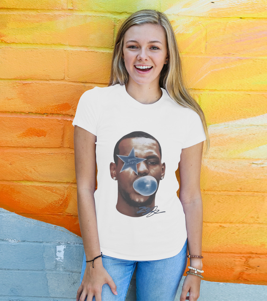 LeBron James Game Changer Star Blue Bubble 23 T-Shirt