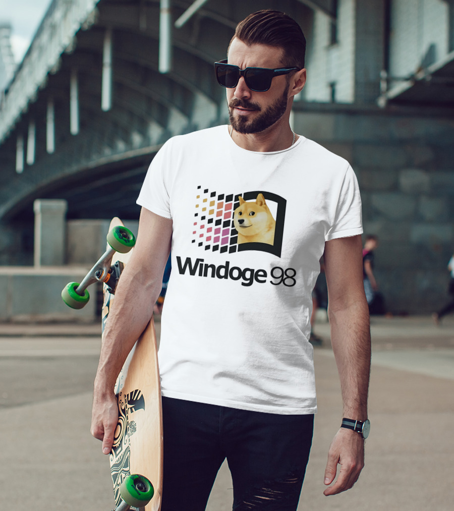 Windoge 98 Doge Meme Computer T-Shirt